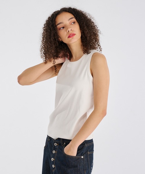 WISH FOR EVER(ウィッシュフォーエバー)の「HEAVY WEIGHT RIB TANK TOP(400g)/ヘビーウェイトリブタンクトップ(タンクトップ・メンズ・グレー/ブラック/ホワイト・SMALL/MEDIUM/LARGE)」の4枚目の写真