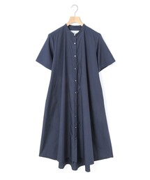 MidiUmi ハーフスリーブAラインシャツワンピース