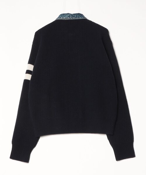 DSQUARED2（ディースクエアード）の「Knit Cardigan Wool Cahmere Cob Knit Stitch/0252（カーディガン/ボレロ・メンズ・ネイビー/グレー・S/M/L）」の3枚目の写真