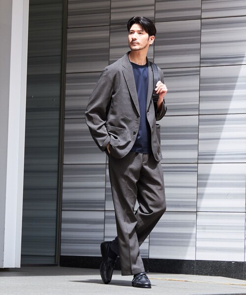SHIPS(シップス)の「SHIPS:〈撥水/防しわ/洗濯機可能〉DOT AIR(R)ジャケット(セットアップ対応)(スーツジャケット・メンズ・ネイビー/ブラック/チャコールグレー・SMALL/X-LARGE/LARGE/MEDIUM)」の6枚目の写真