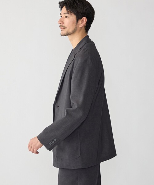 SHIPS(シップス)の「SHIPS:〈撥水/防しわ/洗濯機可能〉DOT AIR(R)ジャケット(セットアップ対応)(スーツジャケット・メンズ・ネイビー/ブラック/チャコールグレー・SMALL/X-LARGE/LARGE/MEDIUM)」の10枚目の写真
