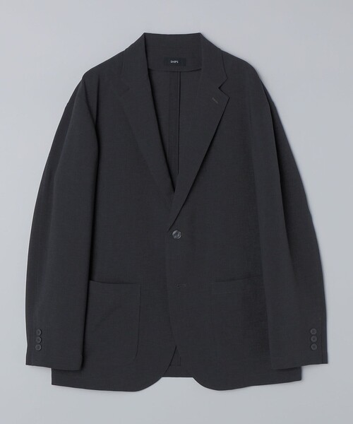 SHIPS(シップス)の「SHIPS:〈撥水/防しわ/洗濯機可能〉DOT AIR(R)ジャケット(セットアップ対応)(スーツジャケット・メンズ・ネイビー/ブラック/チャコールグレー・SMALL/X-LARGE/LARGE/MEDIUM)」の14枚目の写真