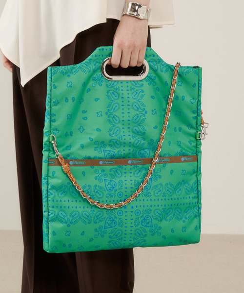 LeSportsac(レスポートサック)の「FOLD TOTE BAG ラグーンバンダナ(トートバッグ・レディース・グリーン・FREE)」の13枚目の写真