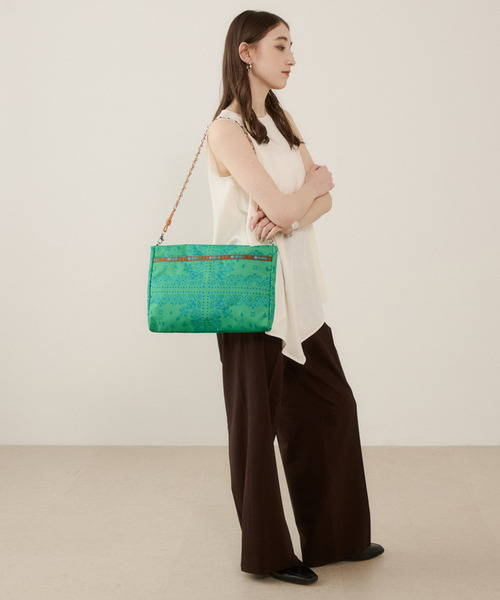 LeSportsac(レスポートサック)の「FOLD TOTE BAG ラグーンバンダナ(トートバッグ・レディース・グリーン・FREE)」の12枚目の写真