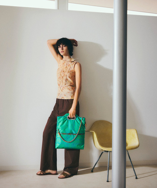LeSportsac(レスポートサック)の「FOLD TOTE BAG ラグーンバンダナ(トートバッグ・レディース・グリーン・FREE)」の11枚目の写真