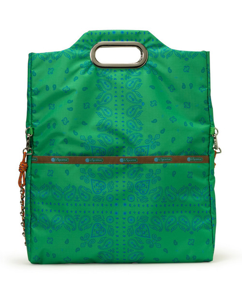 LeSportsac(レスポートサック)の「FOLD TOTE BAG ラグーンバンダナ(トートバッグ・レディース・グリーン・FREE)」の10枚目の写真