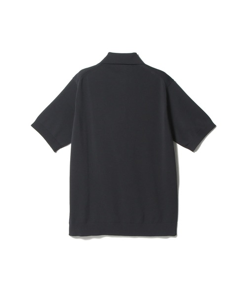 ESTNATION（エストネーション）の「ESTNATION / ウォッシャブル ニットポロシャツ（ポロシャツ・メンズ・ネイビー/ブラック/オフホワイト・LARGE/SMALL/MEDIUM/X-LARGE）」の6枚目の写真