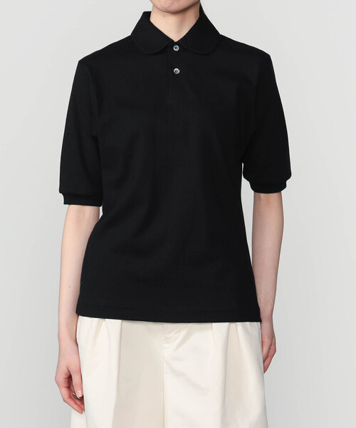 ANATOMICA(アナトミカ)の「ANATOMICA | ラウンドカラー ポロシャツ WOMEN(ポロシャツ・レディース・ブラック/ホワイト・ONE)」の14枚目の写真
