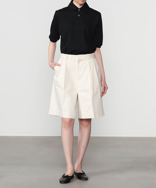 ANATOMICA(アナトミカ)の「ANATOMICA | ラウンドカラー ポロシャツ WOMEN(ポロシャツ・レディース・ブラック/ホワイト・ONE)」の13枚目の写真