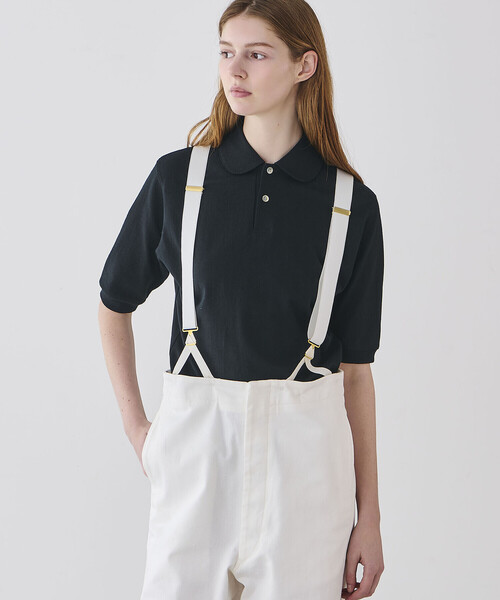 ANATOMICA(アナトミカ)の「ANATOMICA | ラウンドカラー ポロシャツ WOMEN(ポロシャツ・レディース・ブラック/ホワイト・ONE)」の10枚目の写真
