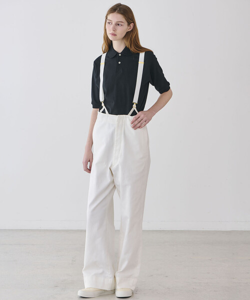 ANATOMICA(アナトミカ)の「ANATOMICA | ラウンドカラー ポロシャツ WOMEN(ポロシャツ・レディース・ブラック/ホワイト・ONE)」の9枚目の写真