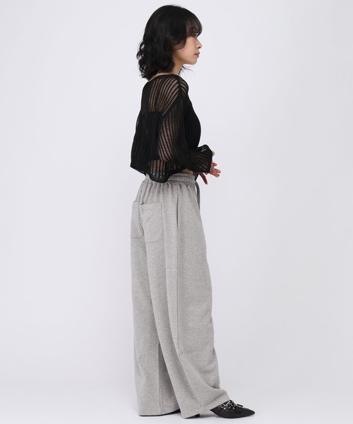 ALAND(エーランド)の「【UNISEX】ALAND/Aロゴ刺繍ウラケスウェットパンツ(スウェットパンツ・レディース・グレー/ブラック・LARGE/MEDIUM)」の13枚目の写真