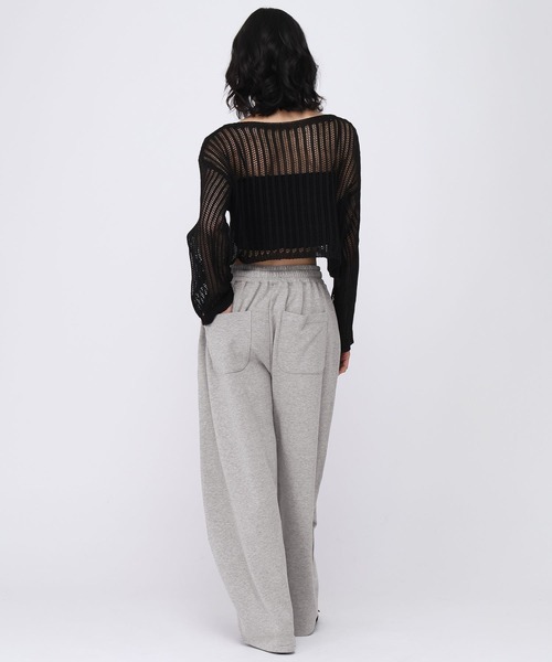ALAND(エーランド)の「【UNISEX】ALAND/Aロゴ刺繍ウラケスウェットパンツ(スウェットパンツ・レディース・グレー/ブラック・LARGE/MEDIUM)」の14枚目の写真