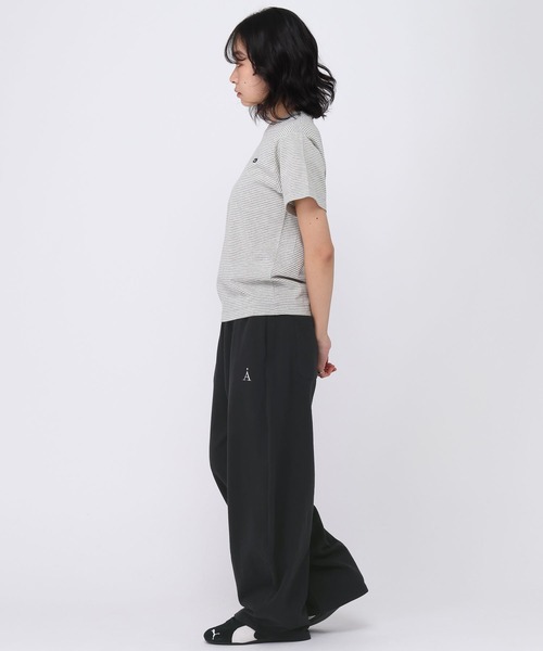 ALAND(エーランド)の「【UNISEX】ALAND/Aロゴ刺繍ウラケスウェットパンツ(スウェットパンツ・レディース・グレー/ブラック・LARGE/MEDIUM)」の5枚目の写真