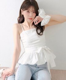 レディースのトップス（ホワイト/白色系・ドット柄）ファッション通販
