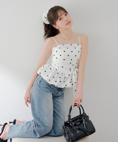 Chico（チコ）の「【セットアイテム】バルーンペプラムトップス+
