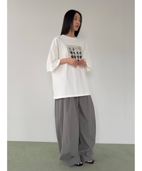 Didot.showroom（ディドット ショールーム）の「ナイロンボリュームワイドトラウザーズ（その他パンツ・レディース・カーキ/ブラック・M/S）」の22枚目の写真