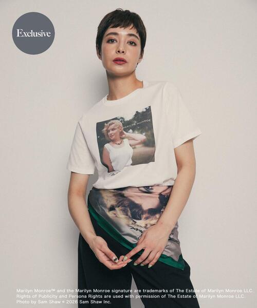SENSE OF PLACE by URBAN RESEARCH（センスオブプレイスバイアーバンリサーチ）の「『別注』MARILYNMONROE×SENSE OF PLACE　グラフィックTシャツ（Tシャツ/カットソー・レディース・その他3/その他2/その他1・ONE）」の2枚目の写真