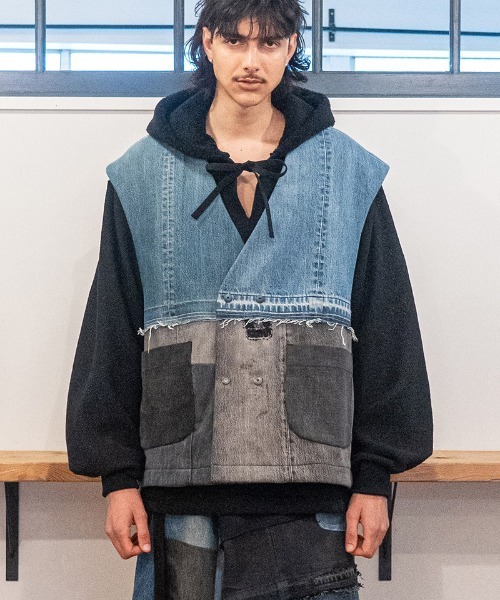 masterkey(マスターキー)の「mcg3816- RE-CLOAK-VEST リメイクベスト(MK27A-V-02)(ベスト・メンズ・マルチ・FREE)」の2枚目の写真