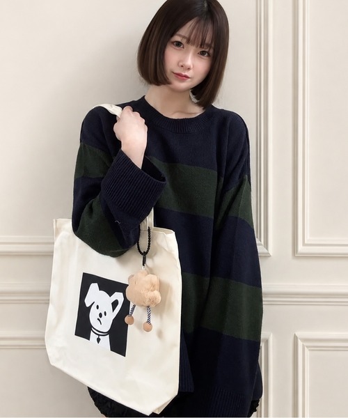NOLITA LABORATORY(ノリータラボラトリー)の「【 NOLITA / ノリータ 】チャーム付き キャンバストートバッグ(トートバッグ・レディース・イエロー/ベージュ/ホワイト/グリーン/ホワイト系その他3/ホワイト系その他2・FREE)」の13枚目の写真