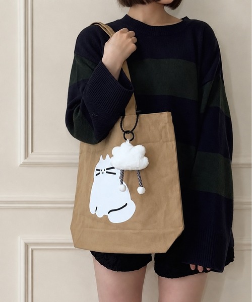 NOLITA LABORATORY(ノリータラボラトリー)の「【 NOLITA / ノリータ 】チャーム付き キャンバストートバッグ(トートバッグ・レディース・イエロー/ベージュ/ホワイト/グリーン/ホワイト系その他3/ホワイト系その他2・FREE)」の14枚目の写真