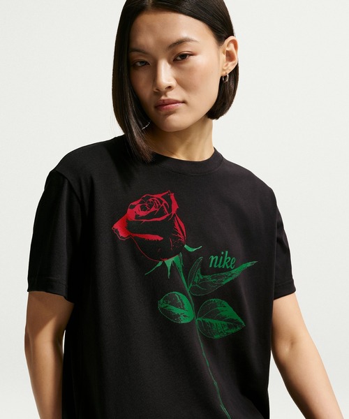 NIKE(ナイキ)の「NIKE W NSW CLASSIC ST2 TEE IR7827(Tシャツ/カットソー・メンズ・グレー/ブラック・S/M)」の2枚目の写真