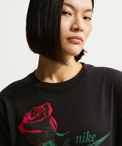 NIKE(ナイキ)の「NIKE W NSW CLASSIC ST2 TEE IR7827(Tシャツ/カットソー・メンズ・グレー/ブラック・S/M)」の7枚目の写真