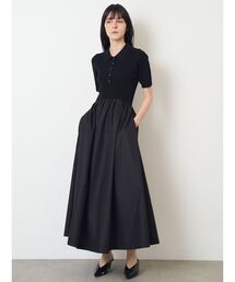 ELENDEEK（エレンディーク）の「ハーフスリーブドッキングワンピース（ワンピース）」