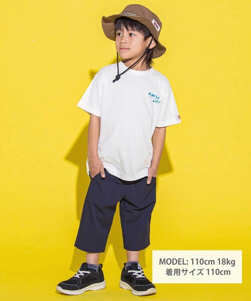 WASK(ワスク)の「【KAVU】バックロゴ アウトドアグラフィックTシャツ(Tシャツ/カットソー・キッズ・グレー/ホワイト・120cm/140cm)」の3枚目の写真