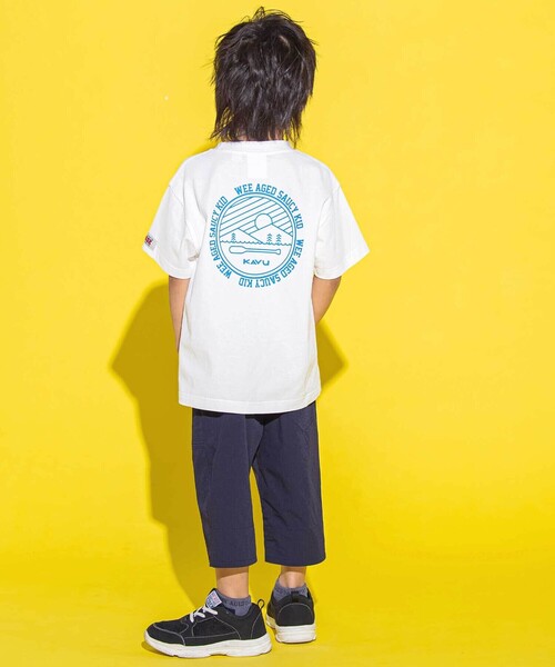 WASK(ワスク)の「【KAVU】バックロゴ アウトドアグラフィックTシャツ(Tシャツ/カットソー・キッズ・グレー/ホワイト・120cm/140cm)」の6枚目の写真