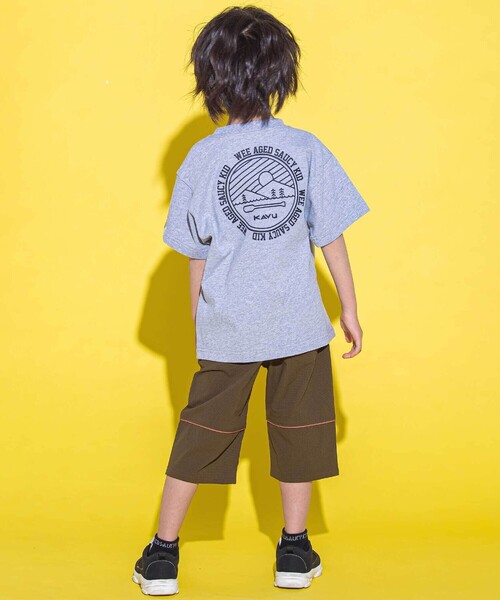 WASK(ワスク)の「【KAVU】バックロゴ アウトドアグラフィックTシャツ(Tシャツ/カットソー・キッズ・グレー/ホワイト・120cm/140cm)」の8枚目の写真
