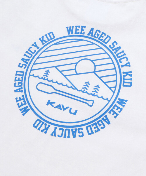 WASK(ワスク)の「【KAVU】バックロゴ アウトドアグラフィックTシャツ(Tシャツ/カットソー・キッズ・グレー/ホワイト・120cm/140cm)」の16枚目の写真