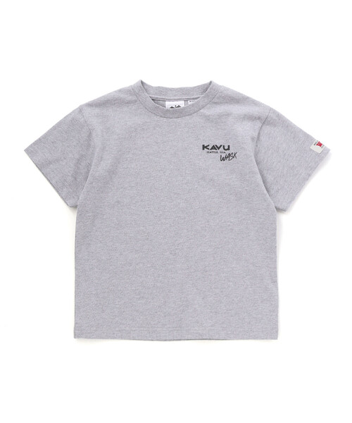 WASK(ワスク)の「【KAVU】バックロゴ アウトドアグラフィックTシャツ(Tシャツ/カットソー・キッズ・グレー/ホワイト・120cm/140cm)」の18枚目の写真