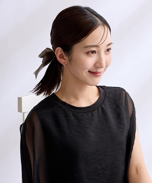 CALIN STANDARD(カリンスタンダード)の「◆金属アレルギー対応◆◆made in japan◆【片手でスムースワンタッチ】トリプルキュービックジルコニア ミニスムースピアス(ピアス(両耳用)・レディース・ピンクゴールド/ゴールド/シルバー・FREE)」の10枚目の写真