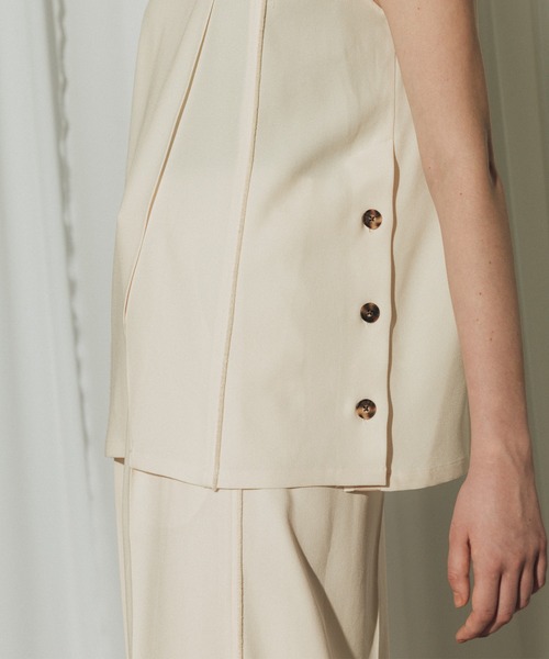 CITY TOKYO(シティトウキョウ)の「【CITY TOKYO/シティートウキョウ】Back Satin Georgette Tops/バックサテンジョーゼットトップス(シャツ/ブラウス・レディース・アイボリー/ネイビー/ブラック・FREE)」の11枚目の写真