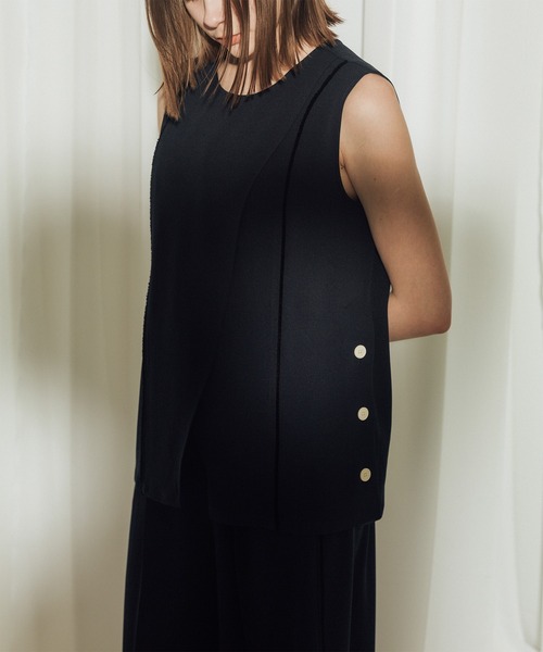 CITY TOKYO(シティトウキョウ)の「【CITY TOKYO/シティートウキョウ】Back Satin Georgette Tops/バックサテンジョーゼットトップス(シャツ/ブラウス・レディース・アイボリー/ネイビー/ブラック・FREE)」の15枚目の写真