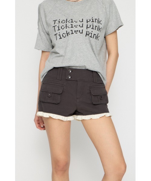 LAGUA GEM(ラグアジェム)の「FRILL COMPACT ショートパンツ(その他パンツ・レディース・チャコールグレー/ブラック/カーキ・X-SMALL/SMALL/MEDIUM)」の6枚目の写真