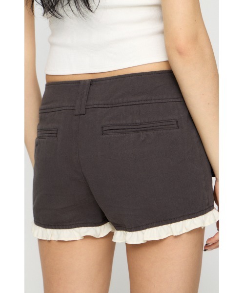 LAGUA GEM(ラグアジェム)の「FRILL COMPACT ショートパンツ(その他パンツ・レディース・チャコールグレー/ブラック/カーキ・X-SMALL/SMALL/MEDIUM)」の13枚目の写真