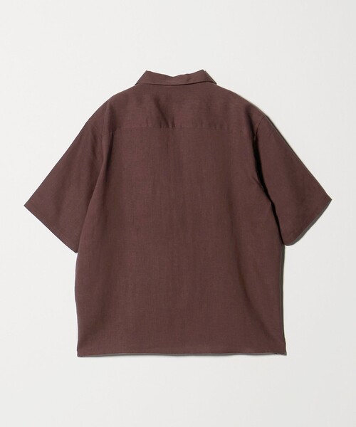 green label relaxing(グリーンレーベルリラクシング)の「リネン ポプリン オープンカラー 半袖 シャツ(シャツ/ブラウス・メンズ・ダークブラウン/オフホワイト/ブラック・M/XL/L/S)」の18枚目の写真