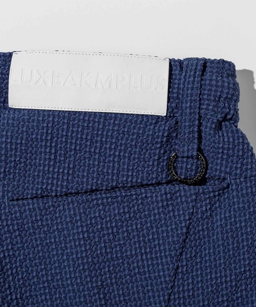 LUXEAKMPLUS(リュクスエイケイエムプラス)の「LUXEAKMPLUS(リュクスエイケイエムプラス)ゴルフ シアサッカー ブリーザブルスラックス(スラックス・メンズ・ブラック/ブルー/ホワイト・S/M/L/XL/XXL)」の5枚目の写真