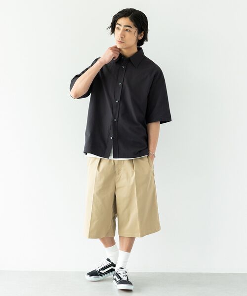 CRAFT STANDARD BOUTIQUE(クラフトスタンダードブティック)の「シアサッカーチェックシャツ(シャツ/ブラウス・メンズ・ブラック/ネイビー/チャコールグレー/ブルー系その他3・M/L)」の15枚目の写真