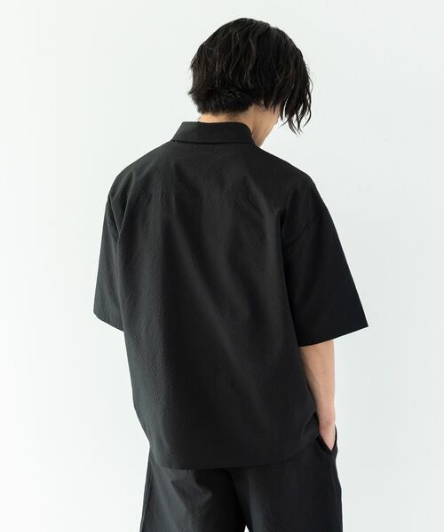 CRAFT STANDARD BOUTIQUE(クラフトスタンダードブティック)の「シアサッカーチェックシャツ(シャツ/ブラウス・メンズ・ブラック/ネイビー/チャコールグレー/ブルー系その他3・M/L)」の20枚目の写真
