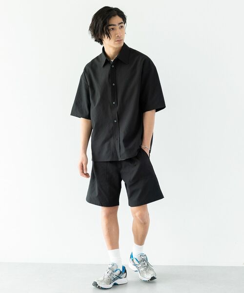 CRAFT STANDARD BOUTIQUE(クラフトスタンダードブティック)の「シアサッカーチェックシャツ(シャツ/ブラウス・メンズ・ブラック/ネイビー/チャコールグレー/ブルー系その他3・M/L)」の21枚目の写真