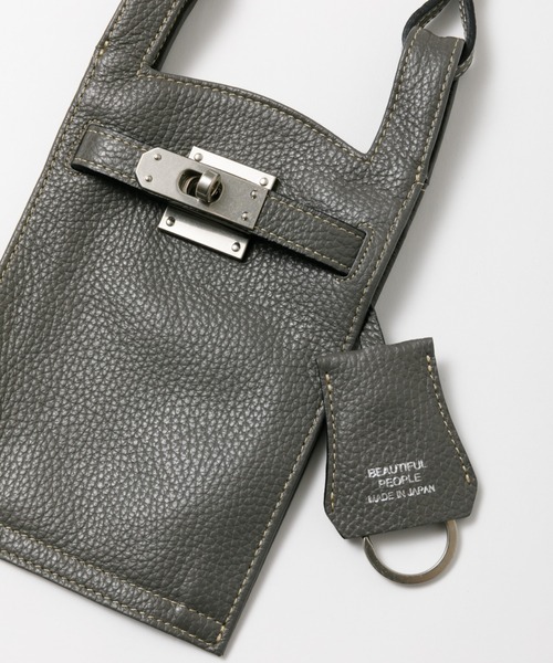 beautiful people(ビューティフルピープル)の「mini market bag(ショルダーバッグ・レディース・ダークブラウン/キャメル/ブラック/グレイッシュベージュ/ライトピンク/グレー/ミント/ブルー系/イエロー系・FREE)」の10枚目の写真