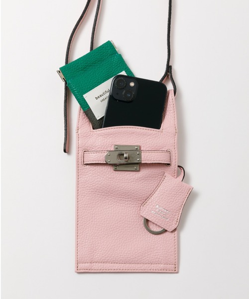 beautiful people(ビューティフルピープル)の「mini market bag(ショルダーバッグ・レディース・ダークブラウン/キャメル/ブラック/グレイッシュベージュ/ライトピンク/グレー/ミント/ブルー系/イエロー系・FREE)」の14枚目の写真