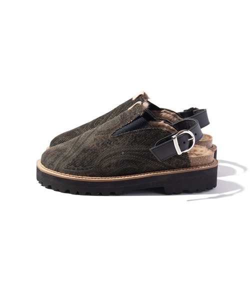 glamb(グラム)の「Fur Clog Sandals / ファークロッグサンダル(サンダル・メンズ・ブラウン系その他/ベージュ/チェック・25/26/27/28)」の7枚目の写真