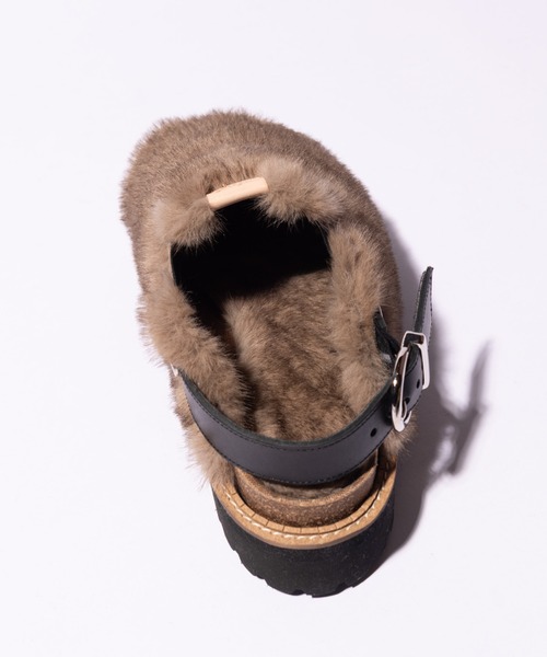 glamb(グラム)の「Fur Clog Sandals / ファークロッグサンダル(サンダル・メンズ・ブラウン系その他/ベージュ/チェック・25/26/27/28)」の21枚目の写真