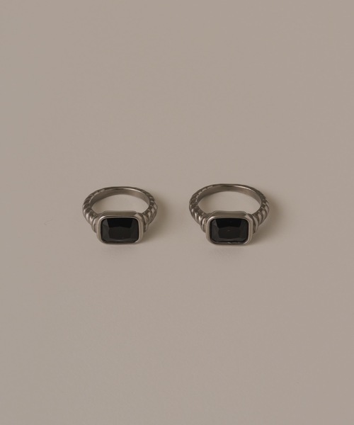 muku(ムク)の「RING/BLACK SQUARE STONE(リング・レディース・シルバー/ゴールド・11/17)」の22枚目の写真