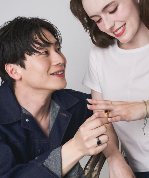 muku(ムク)の「RING/BLACK SQUARE STONE(リング・レディース・シルバー/ゴールド・11/17)」の11枚目の写真