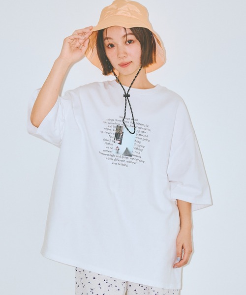 COLORME(カラーミー)の「【AKB48 伊藤百花 着用】ビックシルエット フォトTシャツ【ユニセックス】(Tシャツ/カットソー・レディース・チャコール/ホワイト・FREE)」の21枚目の写真